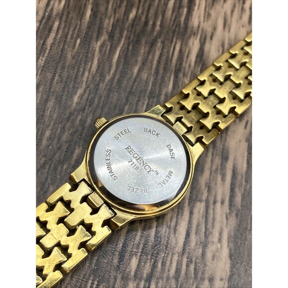 Regency Ladies gold-tone Watch Beautiful Band New Battery Working main image 12